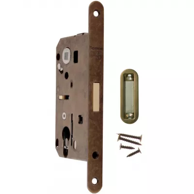 Механизмы FORME Замок врезной Magnetico F140.13.34 Cyl цилиндрический c ответной планкой и шурупами, Античная бронза