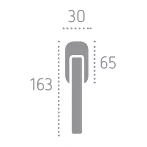 Оконная ручка А0219 Elettra Матовый хром