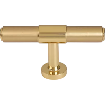 Мебельные ручки FORME Мебельная ручка-кноб PM10 "Т" VIVA МАТОВАЯ ЛАТУНЬ