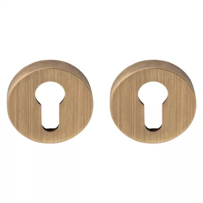 накладки на раздельном основании FORME Дверная накладка под цилиндр круглая Матовая бронза ALYA NS34 (FIXA)