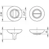 Ручка Fuaro (Фуаро) поворотная BK6 RM SN/CP-3