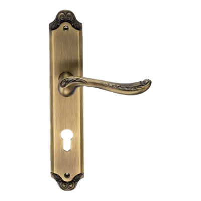 Ручки дверные на длинной планке GENESIS ACANTO ANT. COFFEE (CL), Цвет Кофе античный