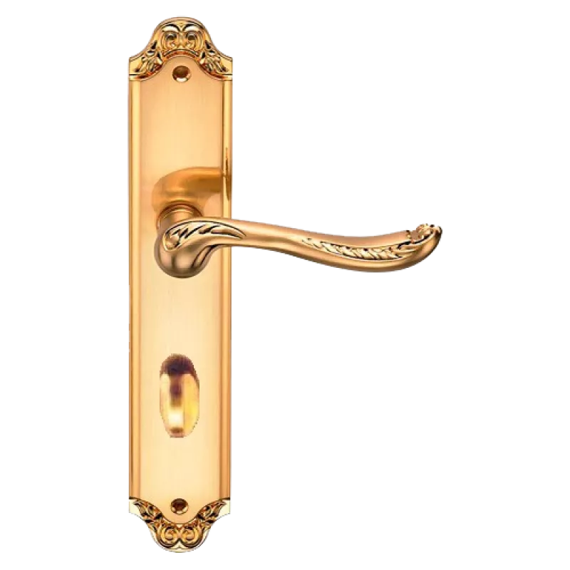 Ручки дверные на длинной планке GENESIS ACANTO S. GOLD (OL), Цвет Золото матовое