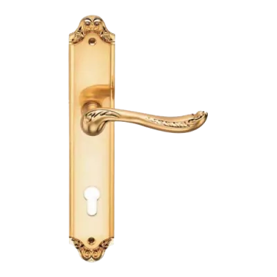 Ручки дверные на длинной планке GENESIS ACANTO S. GOLD (CL), Цвет Золото матовое