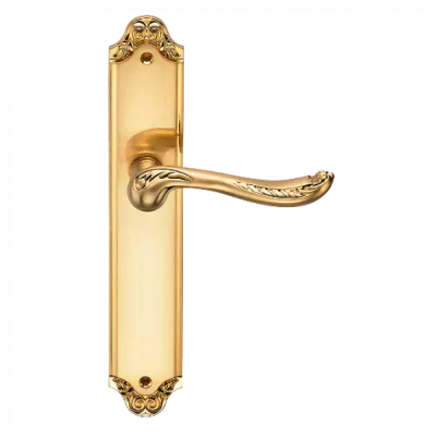 Ручки дверные на длинной планке GENESIS ACANTO S. GOLD (PS), Цвет Золото матовое