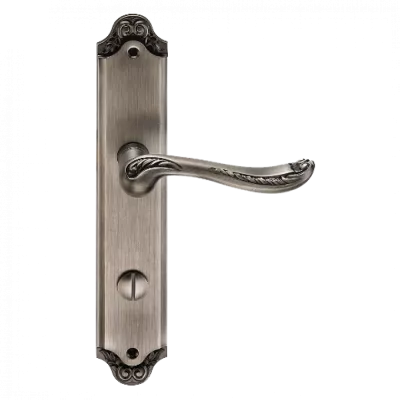 Ручки дверные на длинной планке GENESIS ACANTO BL. SILVER (OL), Цвет Серебро черненое