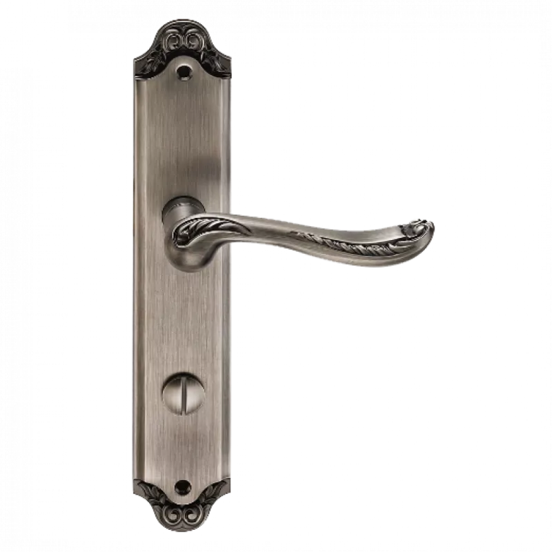 Ручки дверные на длинной планке GENESIS ACANTO BL. SILVER (OL), Цвет Серебро черненое