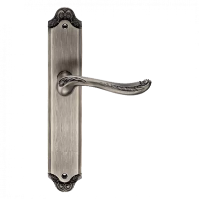 Ручки дверные на длинной планке GENESIS ACANTO BL. SILVER (PS), Цвет Серебро черненое