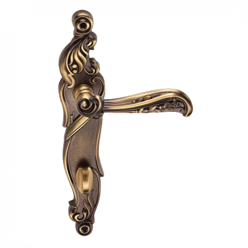 Ручки дверные на длинной планке GENESIS RIZO ANT. COFFEE (OL), Цвет Кофе античный