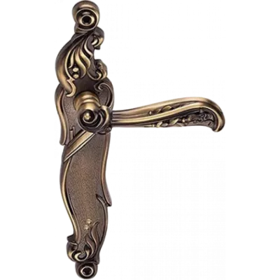 Ручки дверные на длинной планке GENESIS RIZO ANT. COFFEE (PS), Цвет Кофе античный