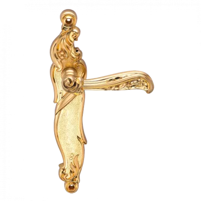 Ручки дверные на длинной планке GENESIS RIZO S. GOLD (PS), Цвет Золото матовое