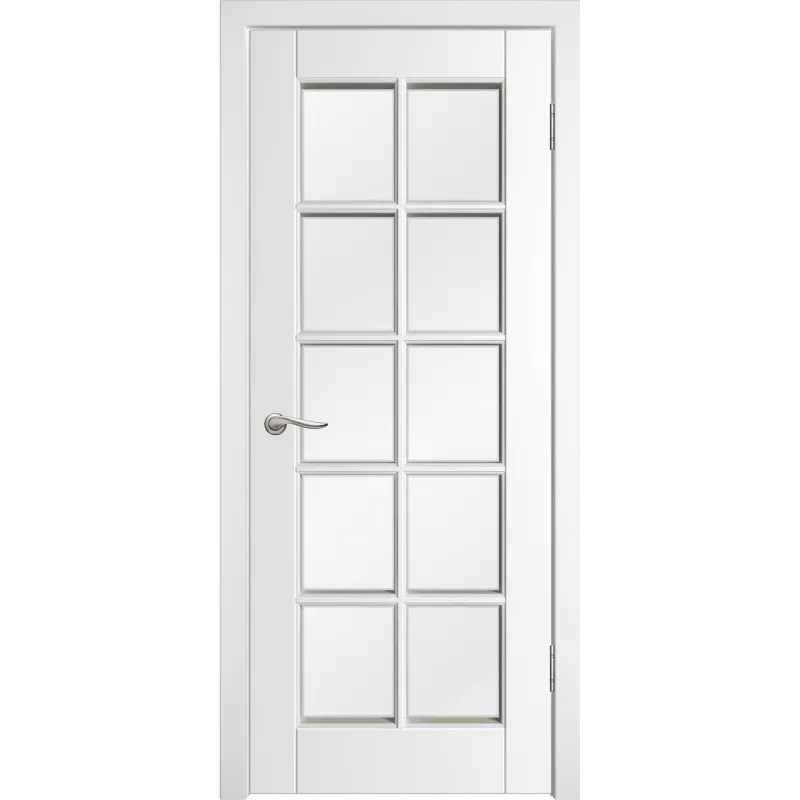 Дверь SKY-1 Со стеклом, эмаль белая