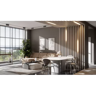 Брус декоративный МДФ Ликорн 40*70 Светло-серая