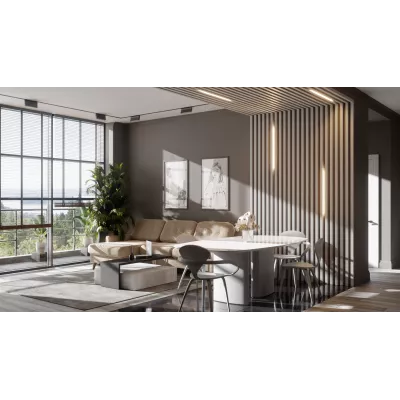 Брус декоративный МДФ Ликорн 40*40 Светло-серая