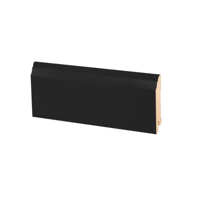 Плинтус напольный МДФ чёрный К-26 Ликорн 80х16 мм