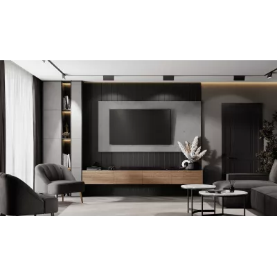 Скандинавская стеновая панель МДФ Ликорн чёрная матовая