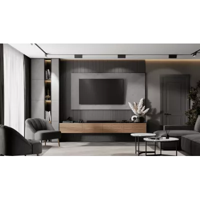 Скандинавская стеновая панель МДФ Ликорн тёмно-серая матовая