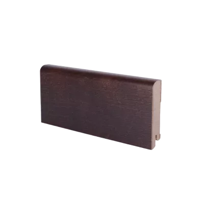 Плинтус напольный МДФ шпонированный К-02.80 венге Ликорн 80х16 мм