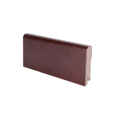 Плинтус напольный МДФ шпонированный К-02.80 тёмный орех Ликорн 80х16 мм