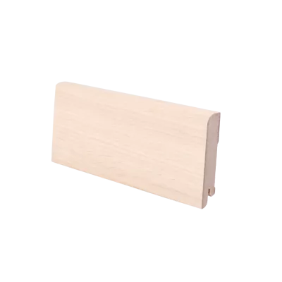 Плинтус напольный МДФ шпонированный К-02.80 белёный Ликорн 80х16 мм