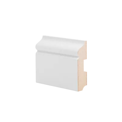 Плинтус напольный МДФ грунтованный под покраску Р 11.80.22 Ликорн 80 мм