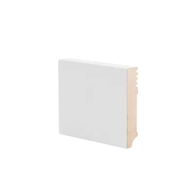 Плинтус напольный МДФ грунтованный под покраску Р 6.80.16 Ликорн 80 мм