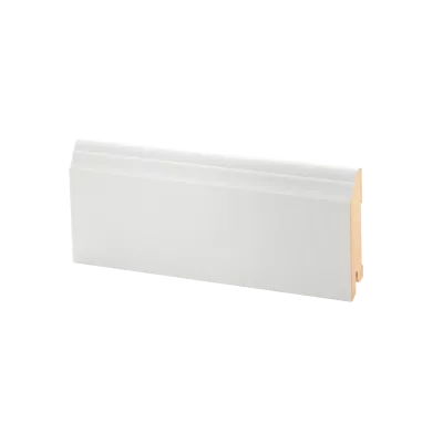 Плинтус напольный МДФ белый К-26 Ликорн 80х16 мм