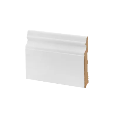 Плинтус напольный МДФ белый К-24 Ликорн 127х16 мм