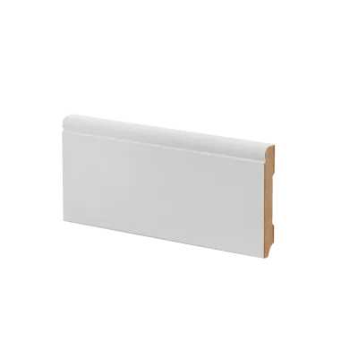 Плинтус напольный МДФ белый К-22 Ликорн 82х12 мм