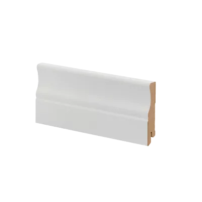 Плинтус напольный МДФ белый К-14 Ликорн 82х16 мм