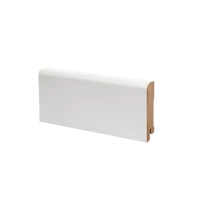 Плинтус напольный МДФ белый К-02 Ликорн 80х16 мм