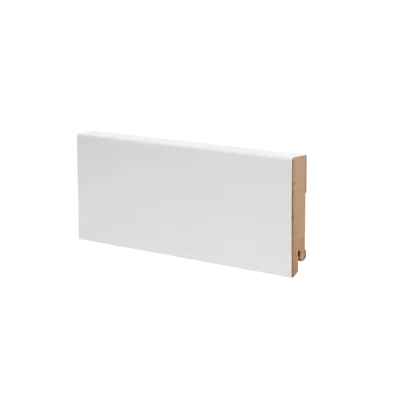 Плинтус напольный МДФ белый К-06 Ликорн 80х16 мм