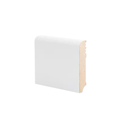 Плинтус напольный МДФ грунтованный под покраску Р 2.80.16 Ликорн 80 мм