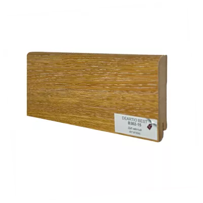 B302-15 Дуб желтый напольный плинтус МДФ Deartio