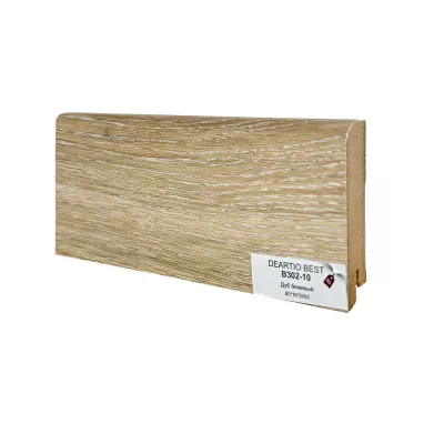 B302-10 Дуб бежевый напольный плинтус МДФ Deartio