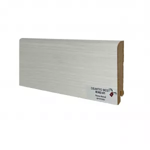 Плинтус напольный МДФ Ликорн B302-01 Ясень белый 80х16х2050 мм