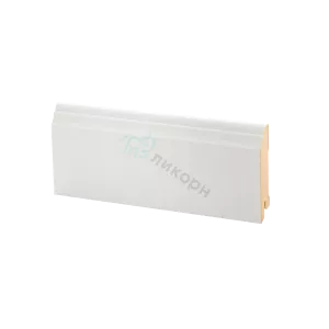 Плинтус напольный МДФ Ликорн К-26 Белый 80х16х2050 мм