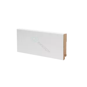 Плинтус напольный МДФ Ликорн К-06 Белый 80х16х2050 мм