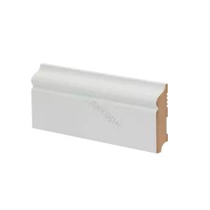 Плинтус напольный МДФ Ликорн К-11 Белый 80х22х2050 мм