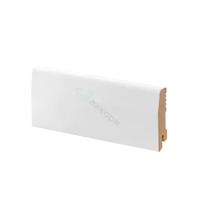 Плинтус напольный МДФ Ликорн К-12 Белый 70х16х2050 мм