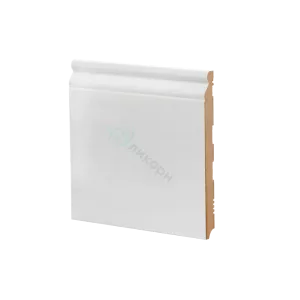 Плинтус напольный МДФ Ликорн К-19 Белый 185х16х2050 мм