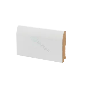 Плинтус напольный МДФ Ликорн К-20 Белый 100х16х2050 мм