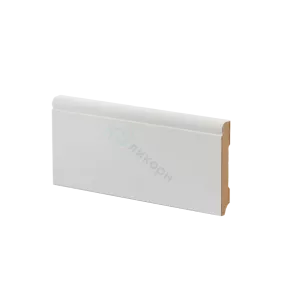 Плинтус напольный МДФ Ликорн К-22 Белый 82х12х2050 мм