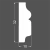 Молдинг настенный МДФ грунтованный под покраску М 4.32.10 Ликорн 32x10 мм