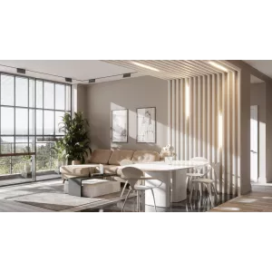 Брус декоративный МДФ Ликорн 40*70 белый матовый БД-1.70