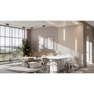 Брус декоративный МДФ Ликорн 40*40 белый матовый БД-1.40