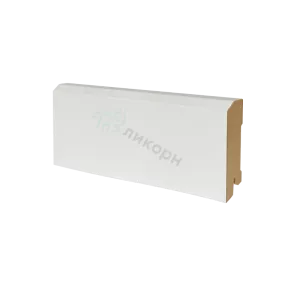 Плинтус напольный МДФ Ликорн К-30 Белый 80х16х2050 мм