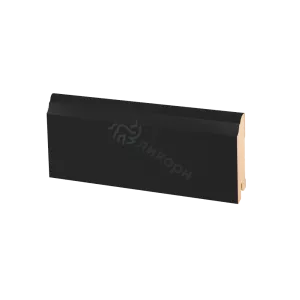 Плинтус напольный МДФ Ликорн К-26 Черный 80х16х2050 мм