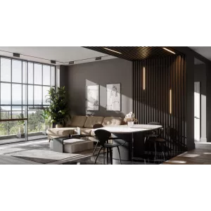 Брус декоративный МДФ Ликорн 40*40 Чёрный БД-1.40