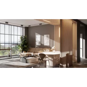 Брус декоративный МДФ Ликорн 40*110 Кремовый БД-1.110